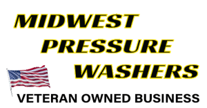 midwest pressure washers logo with flag
