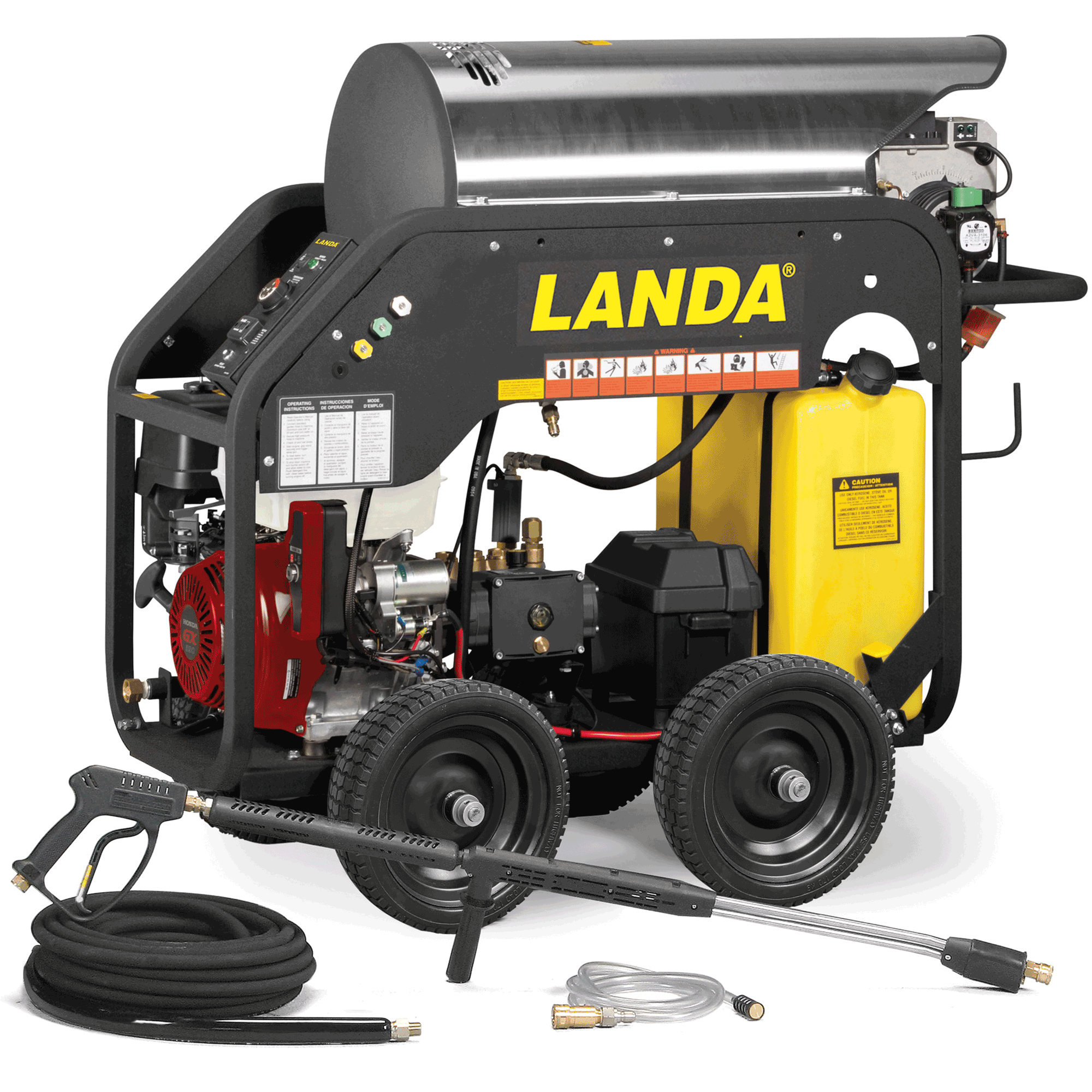 gas pressure washers with wand and hose model Landa MHC