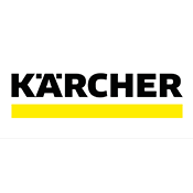 karcher black and yellow word logo