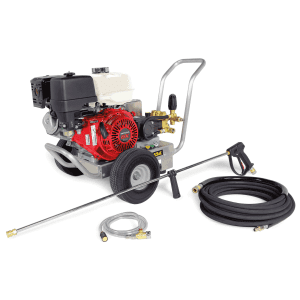 a portable cold water gas pressure washer