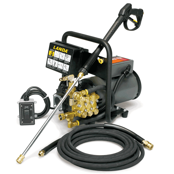 a small stationary direct drive cold water pressure washer