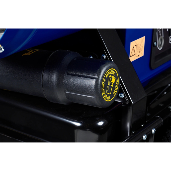 manual holder close-up view Veloci Blaze 100 mobile indirect heater