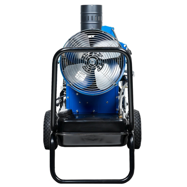 fan view Veloci Blaze 100 mobile indirect heater