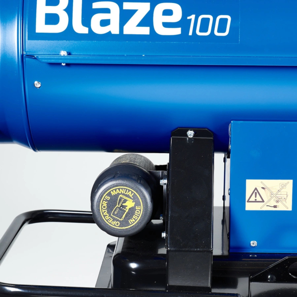 manual holder view Veloci Blaze 100 mobile indirect heater