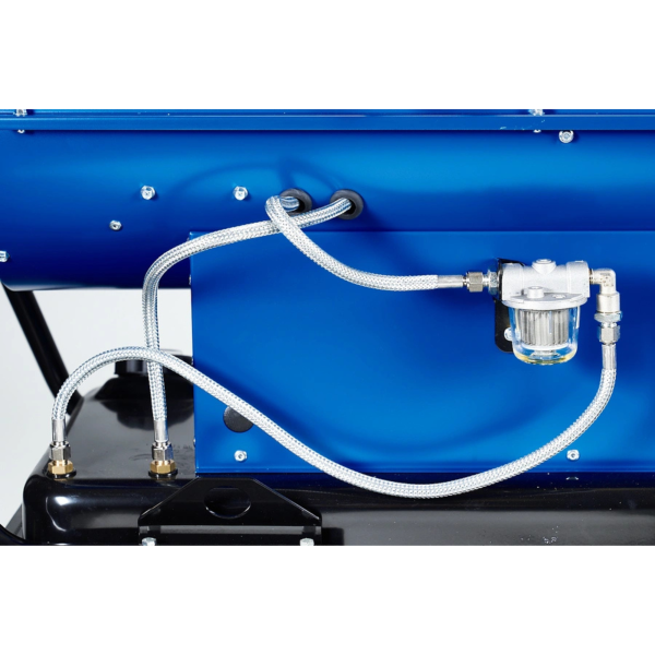 fuel filter wide view Veloci Blaze 100 mobile indirect heater