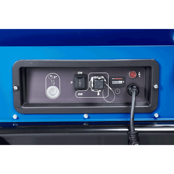 controls view of veloci blaze 300 mobile indirect heater