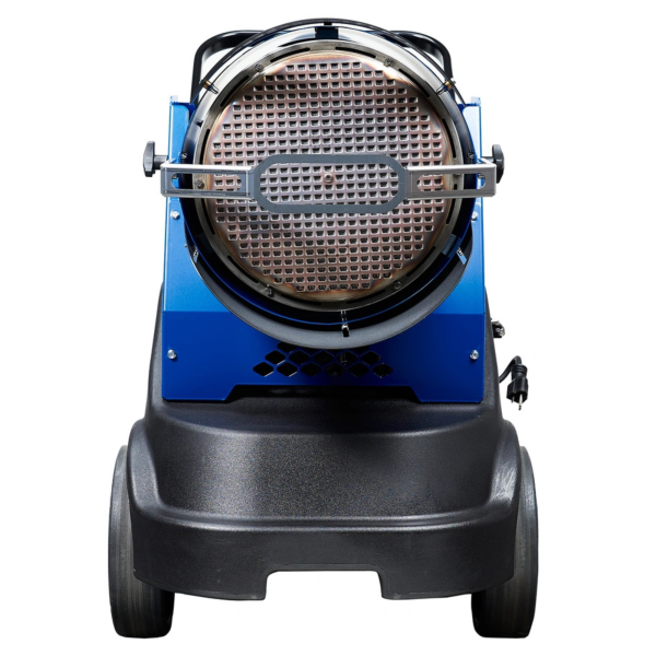 front view veloci 115 mobile radiant heater