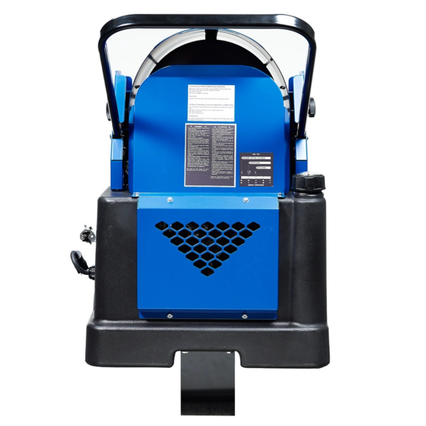 back view veloci flame 115 mobile radiant heater
